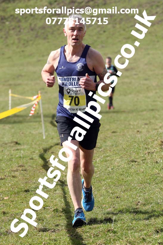 Masters men 2021 NECAA Cross Country Relays, Thornley Farm, Peterlee, Saturday, April 10th. Photo: David T. Hewitson/Sports for All Pics